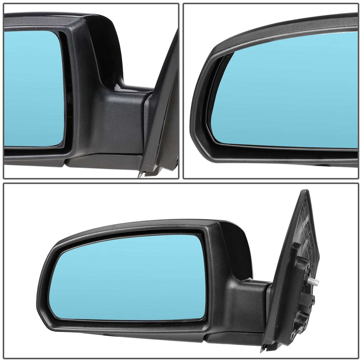 RETROVISOR MIRROR - OEM - 06-09 KIA RIO / 06-09 KIA RIO5 - POWERED - HEATED - PAINTABLE - BLACK - LEFT