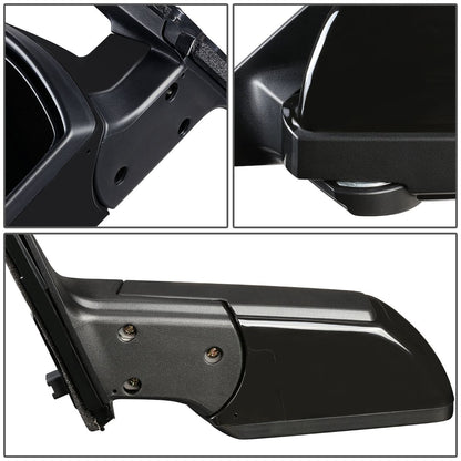 RETROVISOR MIRROR - OEM - 10-11 KIA SOUL - POWERED - PAINTABLE - BLACK - LEFT