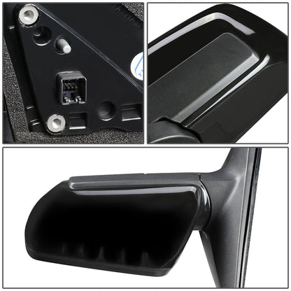 RETROVISOR MIRROR - OEM - 10-11 KIA SOUL - POWERED - PAINTABLE - BLACK - LEFT