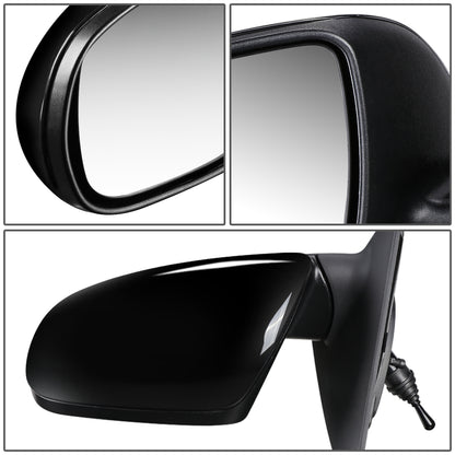 RETROVISOR MIRROR - OEM - 10-13 KIA FORTE - MANUAL - PAINTABLE - BLACK - LEFT
