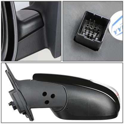 RETROVISOR MIRROR - OEM - 10-13 KIA FORTE KOUP - POWERED - HEATED - TEXTURED - BLACK - LEFT