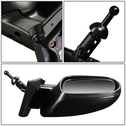 RETROVISOR MIRROR - OEM - 10-11 KIA RIO / 10-11 KIA RIO5 - MANUAL - TEXTURED - BLACK - LEFT