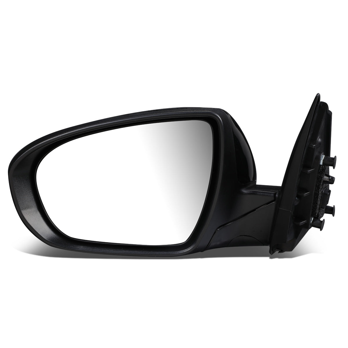 RETROVISOR MIRROR - OEM - 11-15 KIA OPTIMA - POWERED - HEATED - W/ SIGNAL LIGHT - FOLDING - BLACK MATERIAL - LEFT