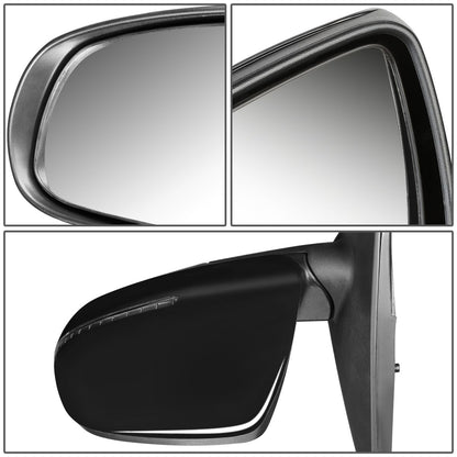 RETROVISOR MIRROR - OEM - 11-13 KIA FORTE - POWERED - HEATED - PAINTABLE - BLACK - LEFT