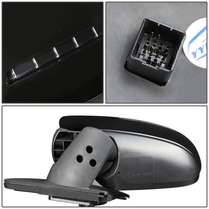 RETROVISOR MIRROR - OEM - 11-13 KIA FORTE - POWERED - HEATED - PAINTABLE - BLACK - LEFT