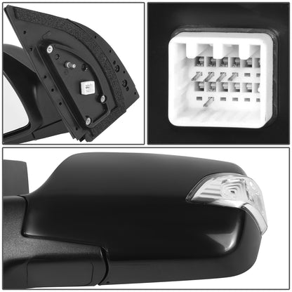 RETROVISOR MIRROR - OE STYLE - KIA SEDONA 2009-2014 - WITH POWER - DRIVER LEFT SIDE - BLACK