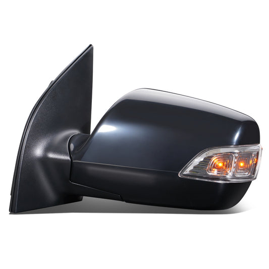 RETROVISOR MIRROR - OEM - 06-14 KIA SEDONA - POWERED - HEATED - W/ SIGNAL LIGHT - FOLDING - BLACK MATERIAL - LEFT