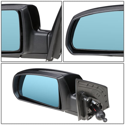 RETROVISOR MIRROR - OEM - 06-09 KIA RIO / 06-09 KIA RIO5 - MANUAL - PAINTABLE - BLACK - LEFT