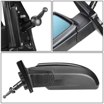 RETROVISOR MIRROR - OEM - 06-09 KIA RIO / 06-09 KIA RIO5 - MANUAL - PAINTABLE - BLACK - LEFT