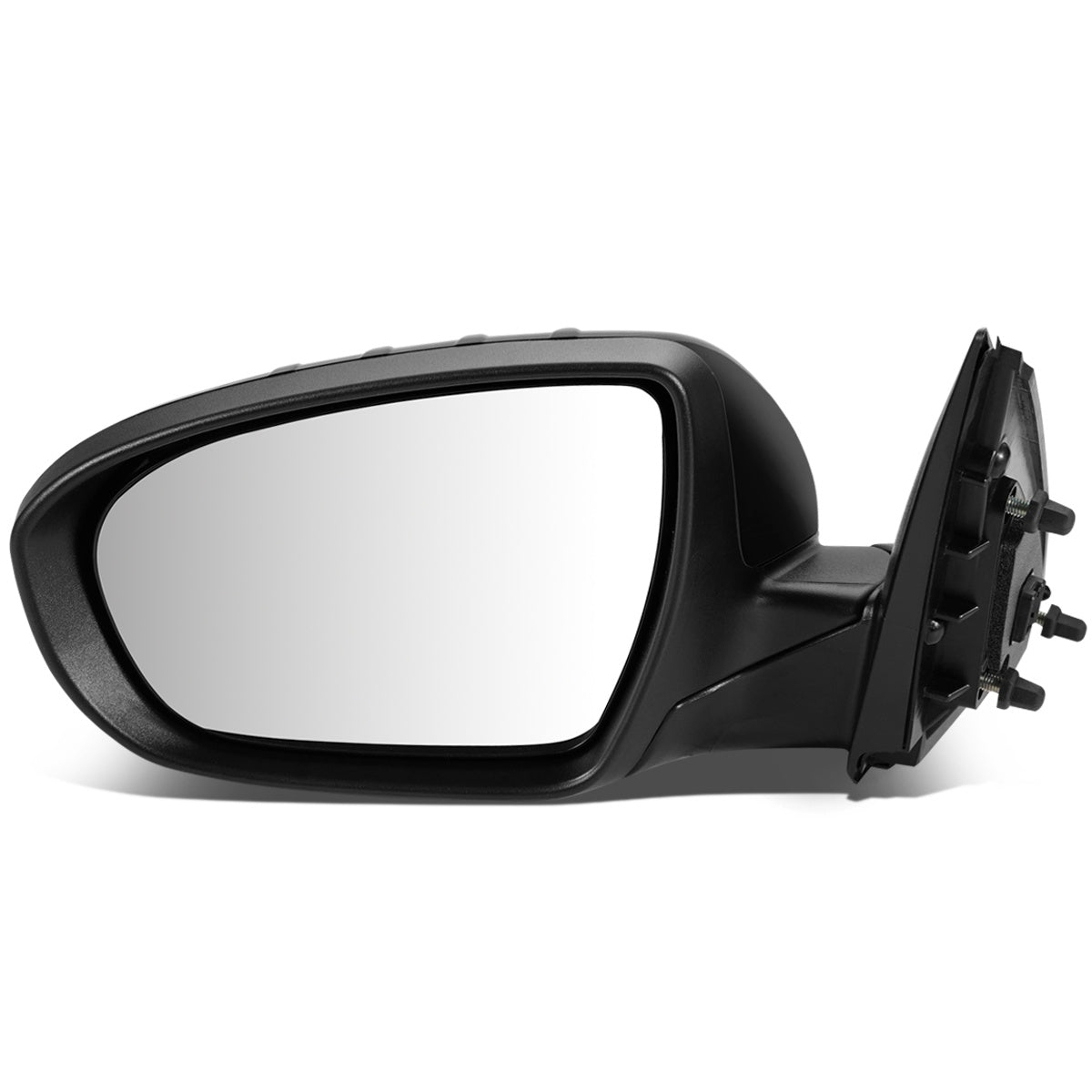 RETROVISOR MIRROR - OEM - 11-15 KIA OPTIMA - POWERED - HEATED - W/ SIGNAL LIGHT - POWER FOLDING - BLACK MATERIAL - LEFT