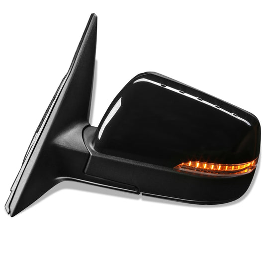 RETROVISOR MIRROR - OEM - 12-13 KIA SOUL - POWERED - HEATED - PAINTABLE - BLACK - LEFT