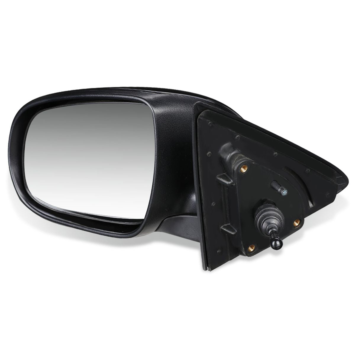 RETROVISOR MIRROR - OEM - 10-13 KIA FORTE KOUP - MANUAL - PAINTABLE - BLACK - LEFT