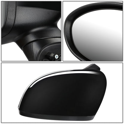 RETROVISOR MIRROR - OEM - 12-15 KIA RIO - POWERED - HEATED - W/ SIGNAL LIGHT - FOLDING - BLACK MATERIAL - LEFT