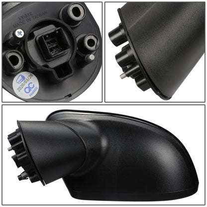 RETROVISOR MIRROR - OEM - 12-15 KIA RIO - POWERED - HEATED - FOLDING - BLACK MATERIAL - LEFT