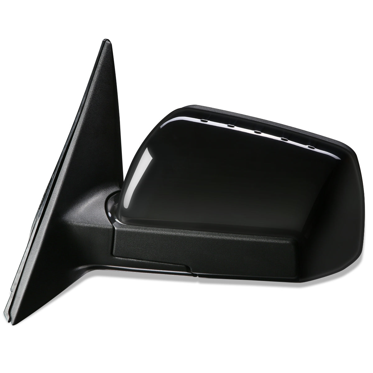 RETROVISOR MIRROR - OEM - 12-13 KIA SOUL - POWERED - PAINTABLE - BLACK - LEFT