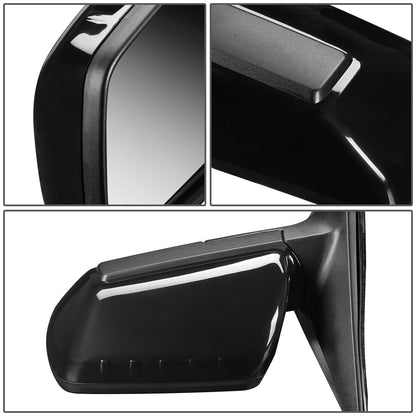 RETROVISOR MIRROR - OEM - 12-13 KIA SOUL - POWERED - PAINTABLE - BLACK - LEFT