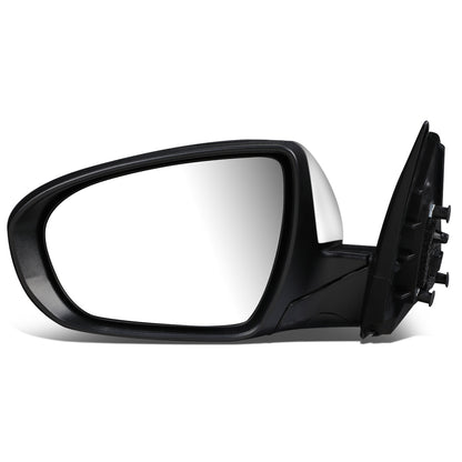 RETROVISOR MIRROR - OEM - 11-15 KIA OPTIMA - POWERED - HEATED - W/ SIGNAL LIGHT - CHROME COVER - LEFT