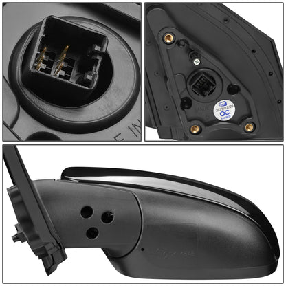 RETROVISOR MIRROR - OEM - 06-11 KIA RIO - POWERED - HEATED - W/ SIGNAL LIGHT - FOLDING - BLACK MATERIAL - LEFT