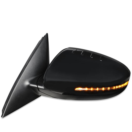 RETROVISOR MIRROR - OEM - 14-15 KIA OPTIMA - POWERED - HEATED - PAINTABLE - BLACK - LEFT