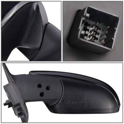 RETROVISOR MIRROR - OEM - 10-13 KIA FORTE, FORTE KOUP - POWERED - HEATED - W/ SIGNAL LIGHT - POWER FOLDING - BLACK MATERIAL - LEFT