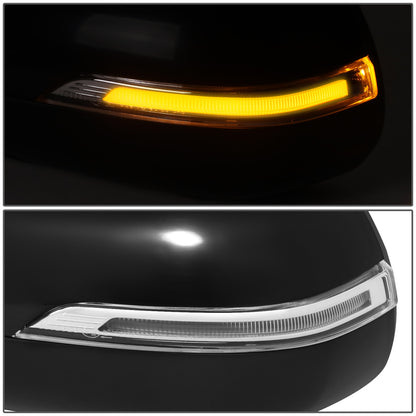 RETROVISOR MIRROR - OE STYLE - KIA SOUL 14-19 - WITH POWER FOLD WITH HEATED GLASS WITH TURN SIGNAL - DRIVER SIDE - PAINT TO MATCH - BLACK