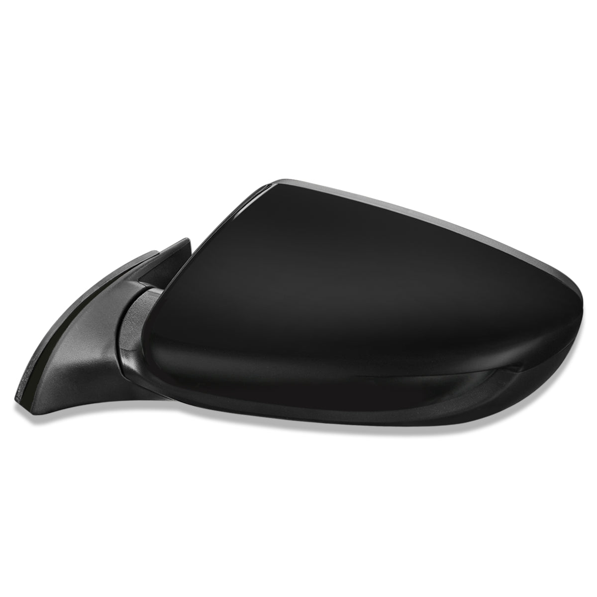 RETROVISOR MIRROR - OEM - 14-16 KIA FORTE, FORTE KOUP - POWERED - HEATED - FOLDING - BLACK MATERIAL - LEFT