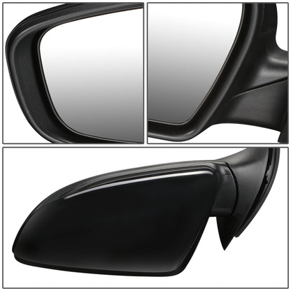 RETROVISOR MIRROR - OEM - 14-16 KIA FORTE, FORTE KOUP - POWERED - HEATED - FOLDING - BLACK MATERIAL - LEFT