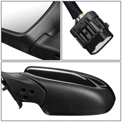 RETROVISOR MIRROR - OEM - 14-16 KIA FORTE, FORTE KOUP - POWERED - HEATED - FOLDING - BLACK MATERIAL - LEFT