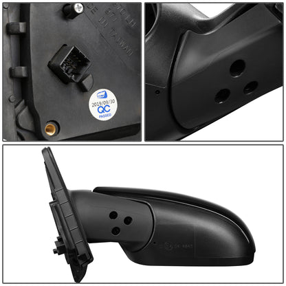 RETROVISOR MIRROR - OEM - 10-13 KIA FORTE, FORTE KOUP - POWERED - HEATED - W/ SIGNAL LIGHT - POWER FOLDING - BLACK MATERIAL - LEFT