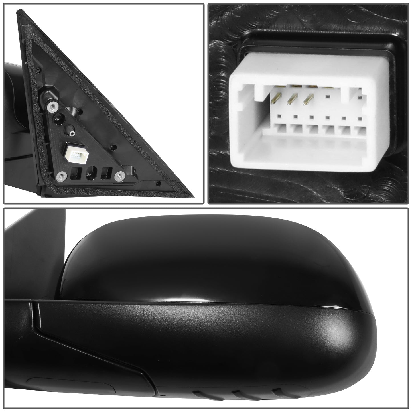 RETROVISOR MIRROR - OE STYLE - KIA SOUL 14-19 - WITH POWER - DRIVER SIDE - PAINT TO MATCH - BLACK