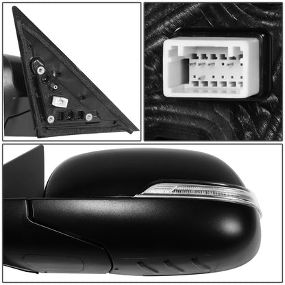 RETROVISOR MIRROR - OE STYLE - KIA SOUL 14-19 - WITH POWER WITH TURN SIGNAL - DRIVER SIDE - PAINT TO MATCH - BLACK