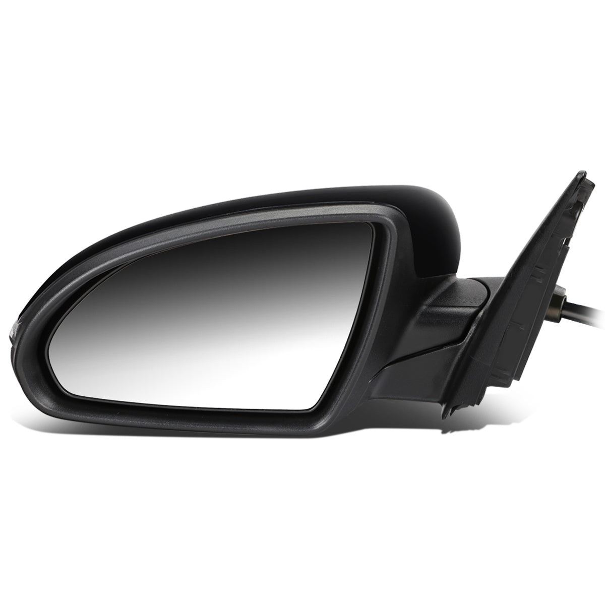 RETROVISOR MIRROR - OEM - 11-15 KIA OPTIMA - POWERED - W/ SIGNAL LIGHT - FOLDING - BLACK MATERIAL - LEFT