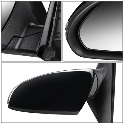RETROVISOR MIRROR - OEM - 11-15 KIA OPTIMA - POWERED - HEATED - W/ SIGNAL LIGHT - POWER FOLDING - BLACK MATERIAL - LEFT