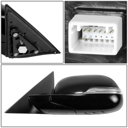 RETROVISOR MIRROR - OE STYLE - KIA SOUL 14-16 - WITH POWER FOLD - DRIVER SIDE - PAINT TO MATCH - BLACK