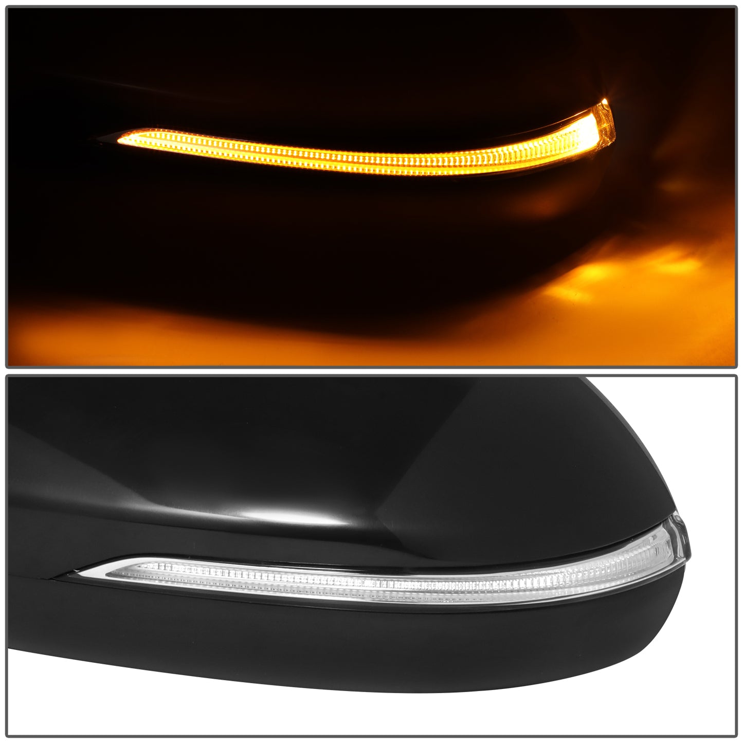 RETROVISOR MIRROR - OE STYLE - KIA OPTIMA 2016-2020 - WITH POWER FOLD WITH HEATED GLASS WITH MEMORY WITH BLIND SPOT - WITHOUT HYBRID - DRIVER LEFT SIDE - BLACK