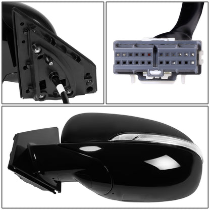 RETROVISOR MIRROR - OE STYLE - KIA SORENTO 16-18 - WITH POWER FOLD WITH HEATED GLASS - DRIVER SIDE - PAINT TO MATCH - BLACK