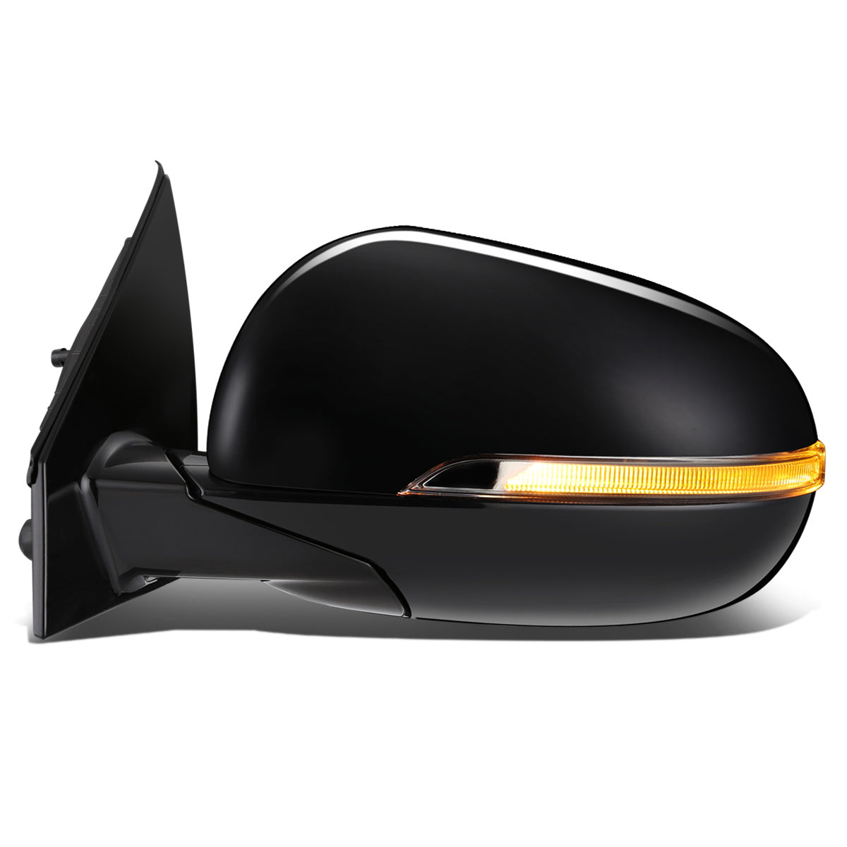 RETROVISOR MIRROR - OEM - 14-15 KIA SORENTO - POWERED - HEATED - W/ SIGNAL LIGHT - W/ MEMORY - W/ BSD - POWER FOLDING - BLACK MATERIAL - LEFT