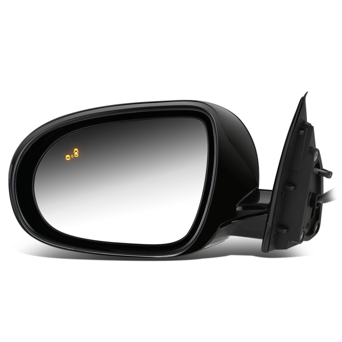 RETROVISOR MIRROR - OEM - 14-15 KIA SORENTO - POWERED - HEATED - W/ SIGNAL LIGHT - W/ MEMORY - W/ BSD - POWER FOLDING - BLACK MATERIAL - LEFT