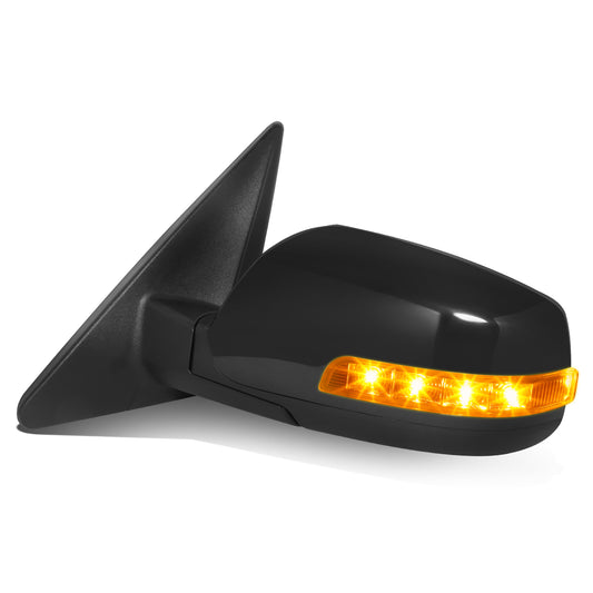 RETROVISOR MIRROR - OE STYLE - KIA SORENTO 14-15 - WITH MEMORY WITH HEATED GLASS WITH TURN SIGNAL WITH BLIND SPOT - DRIVER SIDE - PAINT TO MATCH - BLACK