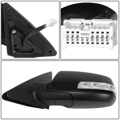 RETROVISOR MIRROR - OE STYLE - KIA SORENTO 14-15 - WITH MEMORY WITH HEATED GLASS WITH TURN SIGNAL WITH BLIND SPOT - DRIVER SIDE - PAINT TO MATCH - BLACK