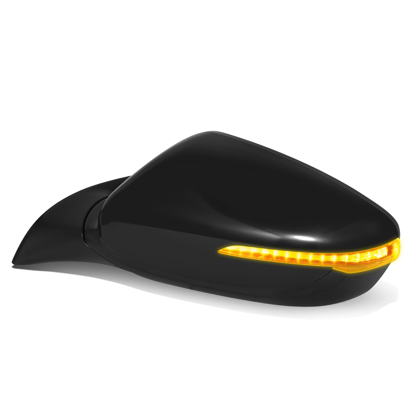 RETROVISOR MIRROR - OE STYLE - KIA FORTE 2017-2018 - WITH POWER FOLD WITH HEATED GLASS WITH TURN SIGNAL WITH BLIND SPOT - DRIVER LEFT SIDE - BLACK