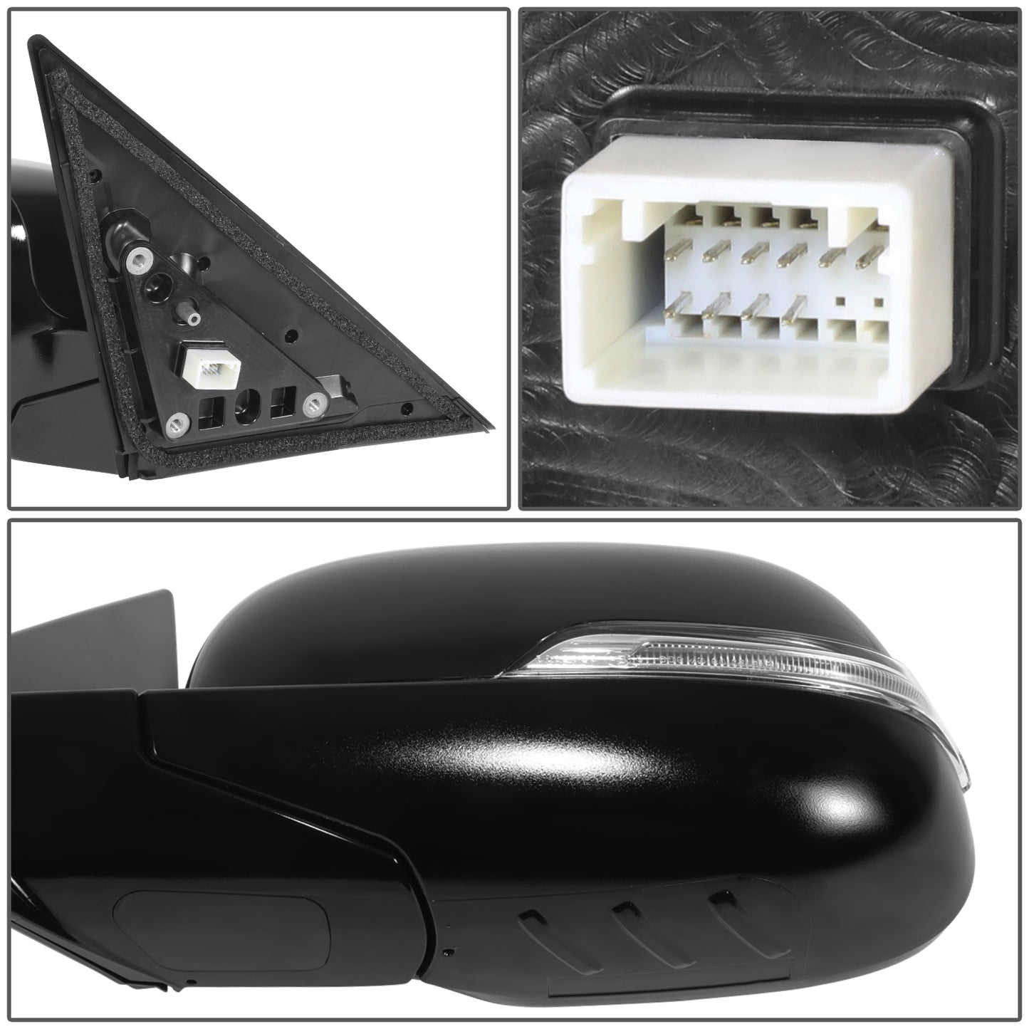 RETROVISOR MIRROR - KIA SOUL 2014-2019 - WITH POWER FOLD - WITH HEATED GLASS - WITH TURN SIGNAL - WITH BLIND SPOT - OE STYLE - DRIVER LEFT SIDE