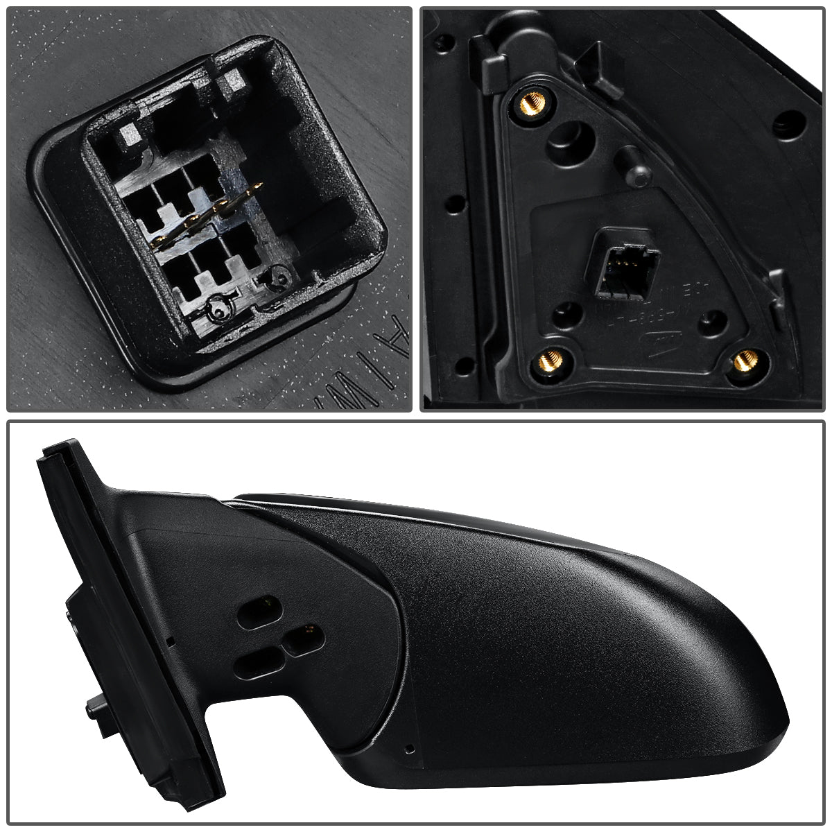 RETROVISOR MIRROR - OEM - 18+ KIA RIO - POWERED - HEATED - FOLDING - BLACK MATERIAL - LEFT