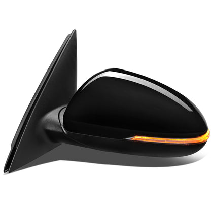 RETROVISOR MIRROR - OEM - 11-15 KIA OPTIMA - POWERED - HEATED - W/ SIGNAL LIGHT - W/ BSD - FOLDING - BLACK MATERIAL - LEFT