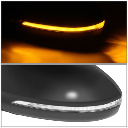 RETROVISOR MIRROR - OE STYLE - KIA FORTE 19-21 - WITH POWER WITH HEATED GLASS WITH TURN SIGNAL WITH BLIND SPOT - DRIVER SIDE - PAINT TO MATCH - BLACK