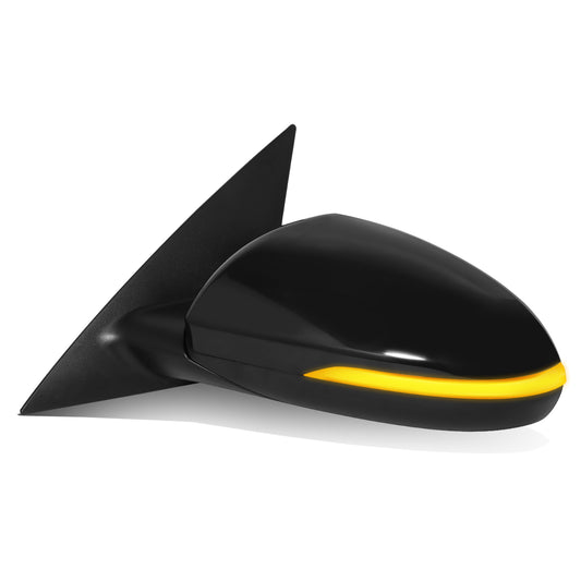 RETROVISOR MIRROR - OE STYLE - KIA OPTIMA 16-20 - WITH POWER FOLD WITH HEATED GLASS WITH BLIND SPOT - WITHOUT HYBRID - DRIVER SIDE - PAINT TO MATCH - BLACK