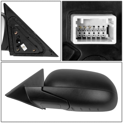 RETROVISOR MIRROR - OE STYLE - KIA SOUL 20-22 - WITH POWER FOLD WITH HEATED GLASS WITH TURN SIGNAL WITH BLIND SPOT - DRIVER SIDE - PAINT TO MATCH - BLACK