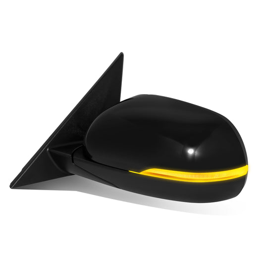 RETROVISOR MIRROR - OE STYLE - KIA SOUL 20-22 - WITH POWER WITH HEATED GLASS WITH TURN SINGAL WITH BLIND SPOT - DRIVER SIDE - PAINT TO MATCH - BLACK