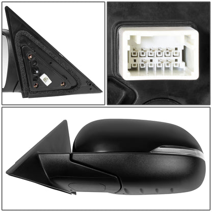 RETROVISOR MIRROR - OE STYLE - KIA SOUL 20-22 - WITH POWER WITH HEATED GLASS WITH TURN SINGAL WITH BLIND SPOT - DRIVER SIDE - PAINT TO MATCH - BLACK