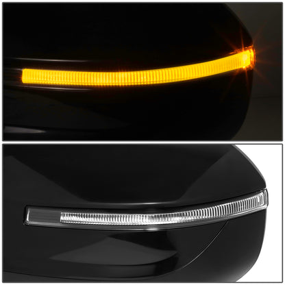 RETROVISOR MIRROR - OE STYLE - KIA TELLURIDE 2020-2024 - WITH POWER FOLD WITH HEATED GLASS WITH BLIND SPOT - DRIVER LEFT SIDE - BLACK